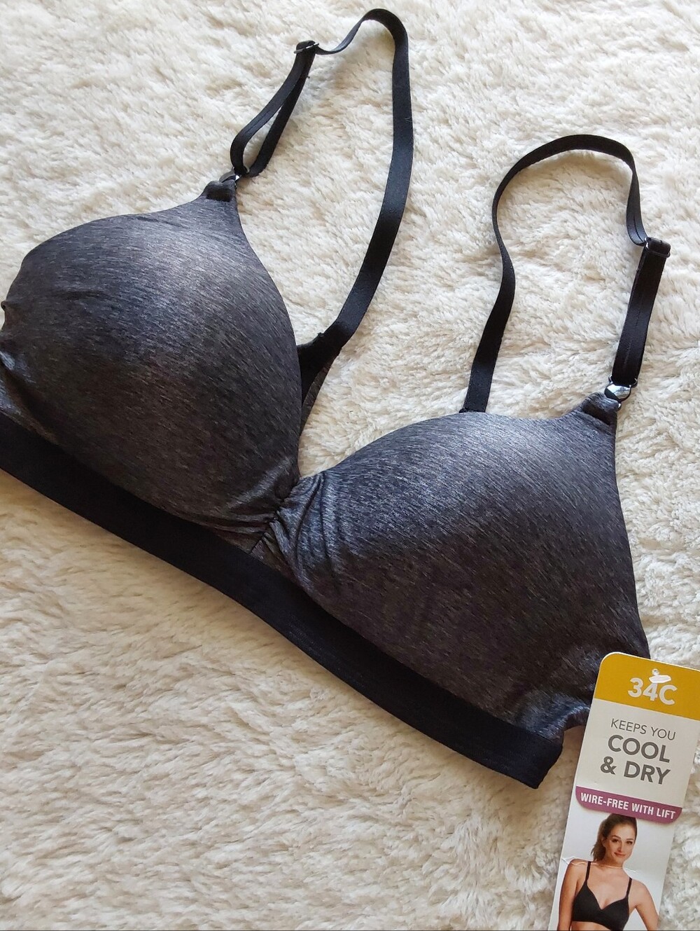 🌺 NWT Warner's Simply Perfect Cooling Bra - 34C